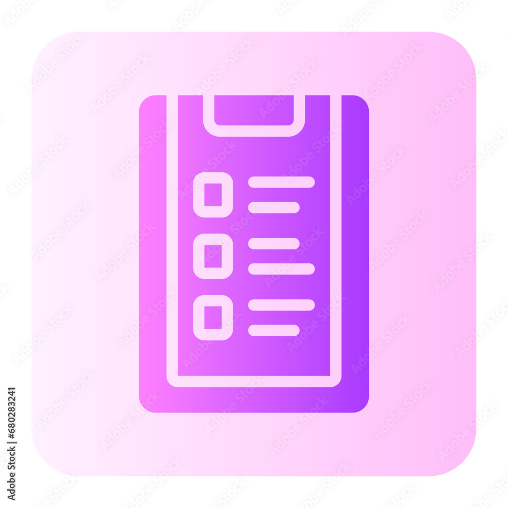 clipboard gradient icon clipboard gradient icon