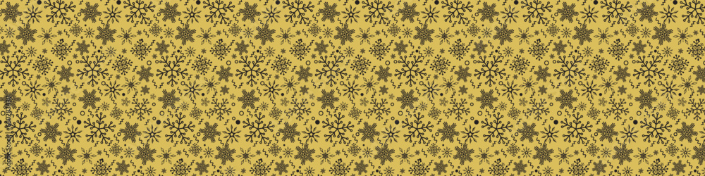 snowflakes  Seamless pattern  Flat line snowing icons, cute snow flakes repeat wallpaper.
