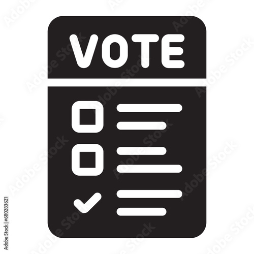 ballot glyph icon