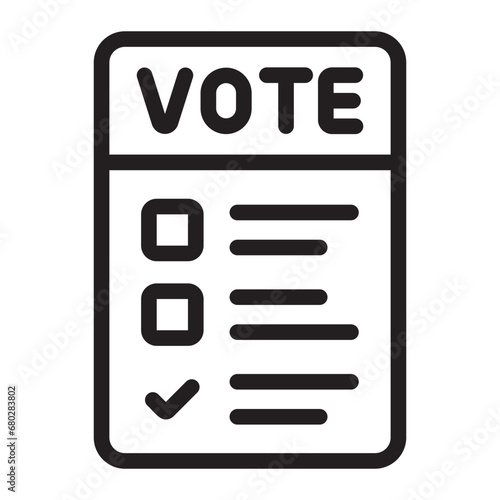 ballot line icon