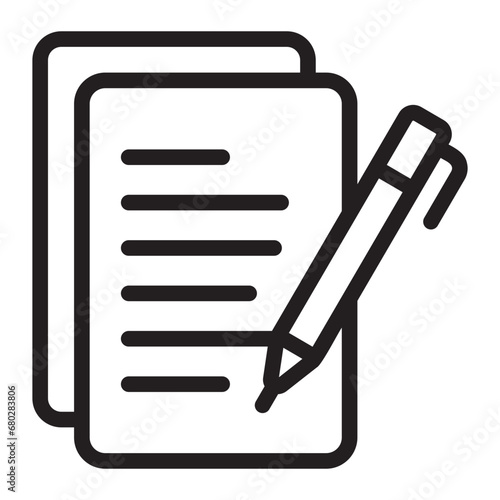 agreement line icon