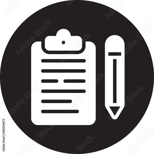 paperwork glyph icon
