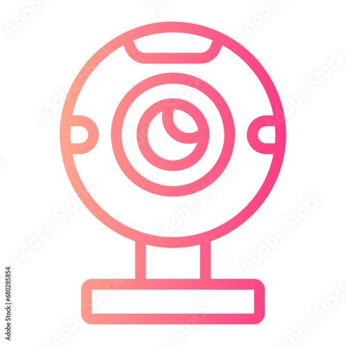 web cam gradient icon