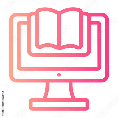 digital book gradient icon