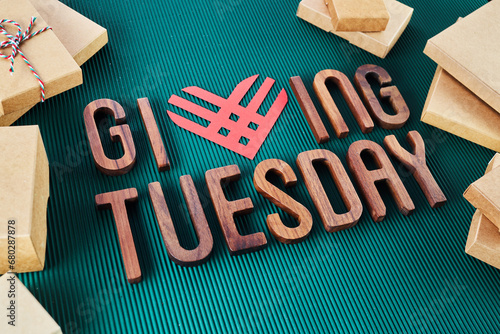 Giving tuesday. Charity, help and donation concept.