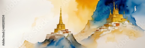 background in watercolor style. generated by AI