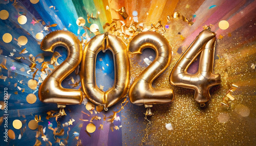 Happy New Year 2024 LGBTQ+ © Black Brush