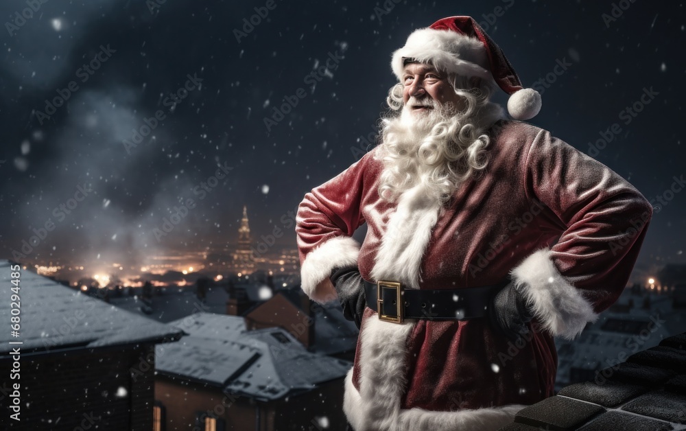 Fototapeta premium crescent on blurry background with shiny stars