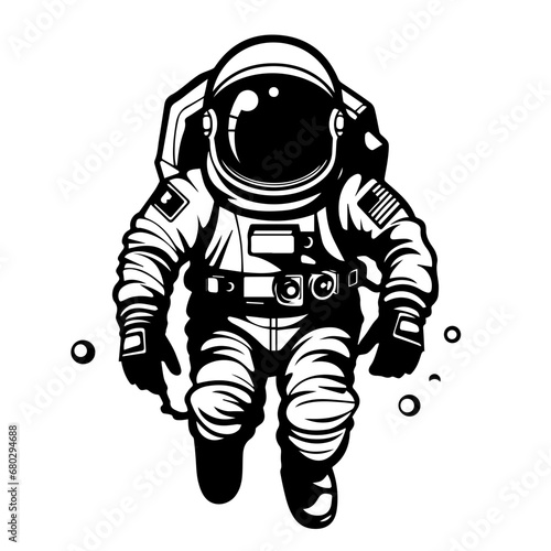 Adventurous Astronaut Vector Illustration