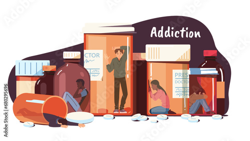Many addicted people trapped inside pill bottles