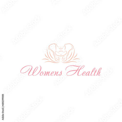 Womens health logo. Vector logo, emblem, label design set.