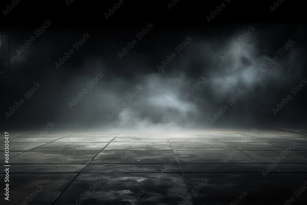 暗いコンクリートのテクスチャー背景。A dark concrete floor texture　Generative AI	 - obrazy, fototapety, plakaty 