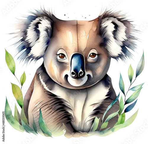 Namalowana koala ilustracja #680300611