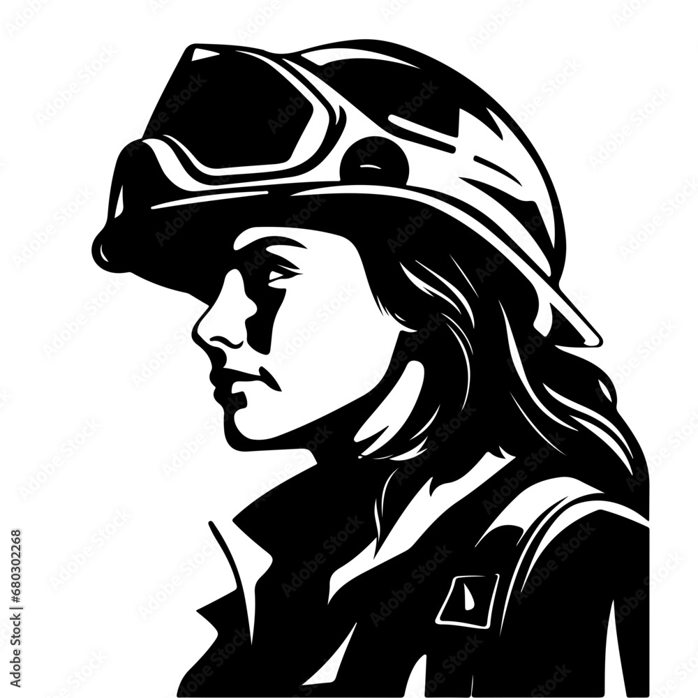 rave Firefighter Vector Illustration rave Firefighter Vector Illustration
