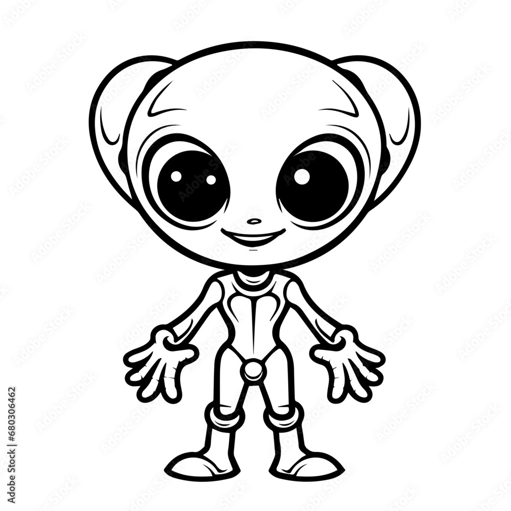 Extraterrestrial Alien Vector Illustration Extraterrestrial Alien Vector Illustration