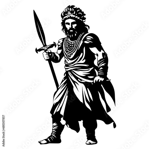 Persian Warrior Vector Illustration