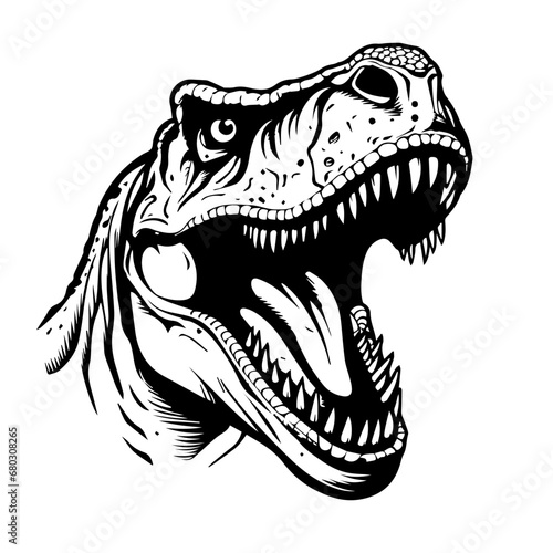 Playful Dinosaur Illustration Vector