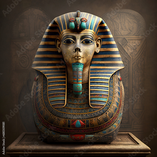 Guardians of Eternity: The Enigmatic Sphinx and Tomb of Ancient Egypt photo