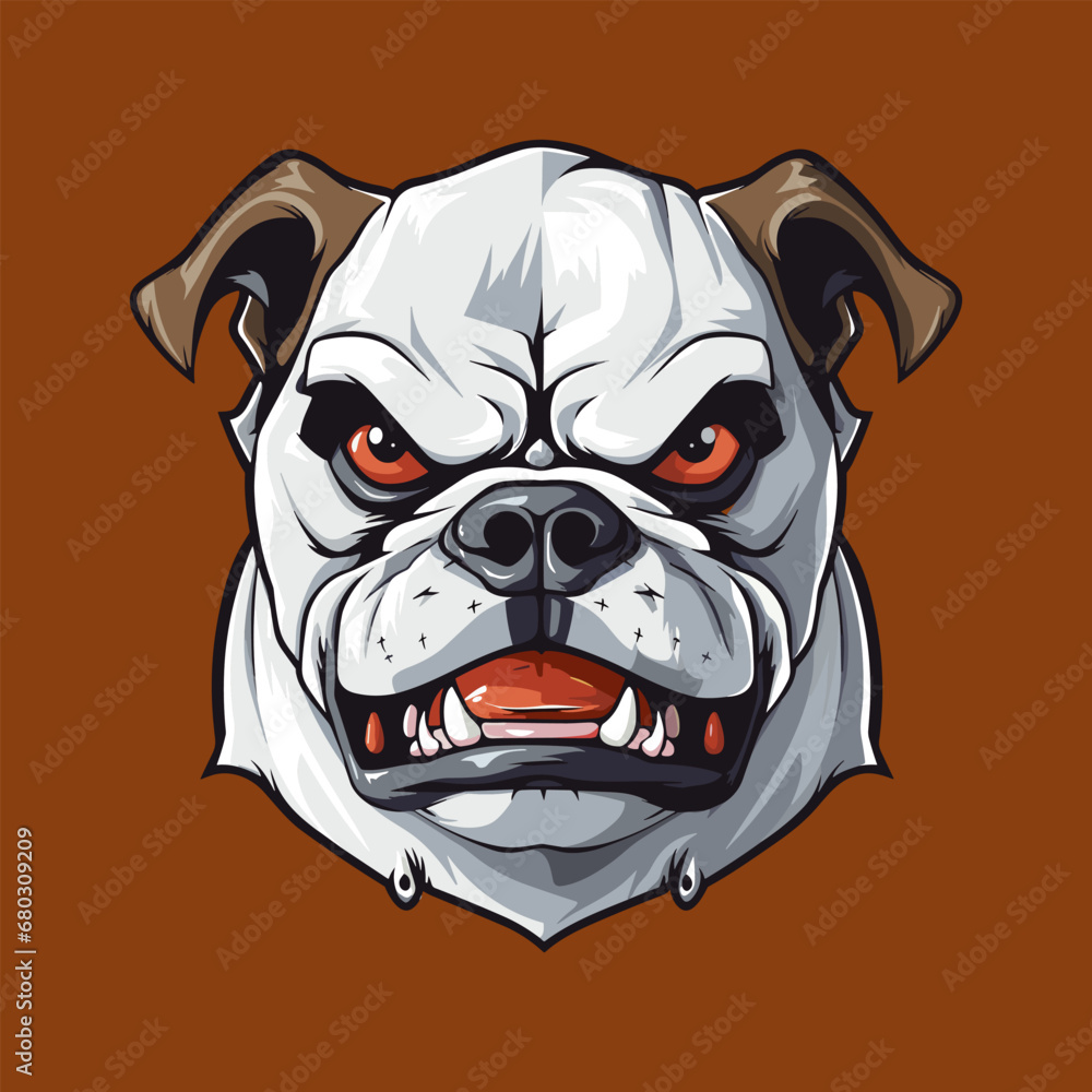 Bulldog logo mascot illustration. Bulldog Logo Mascot for E-Sport Apparel. Bulldog logo mascot illustration. Bulldog Logo Mascot for E-Sport Apparel.