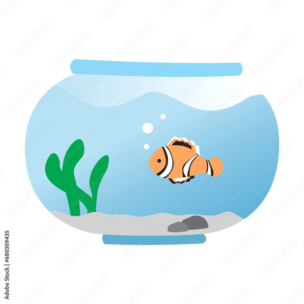 Naklejka premium fish in the aquarium