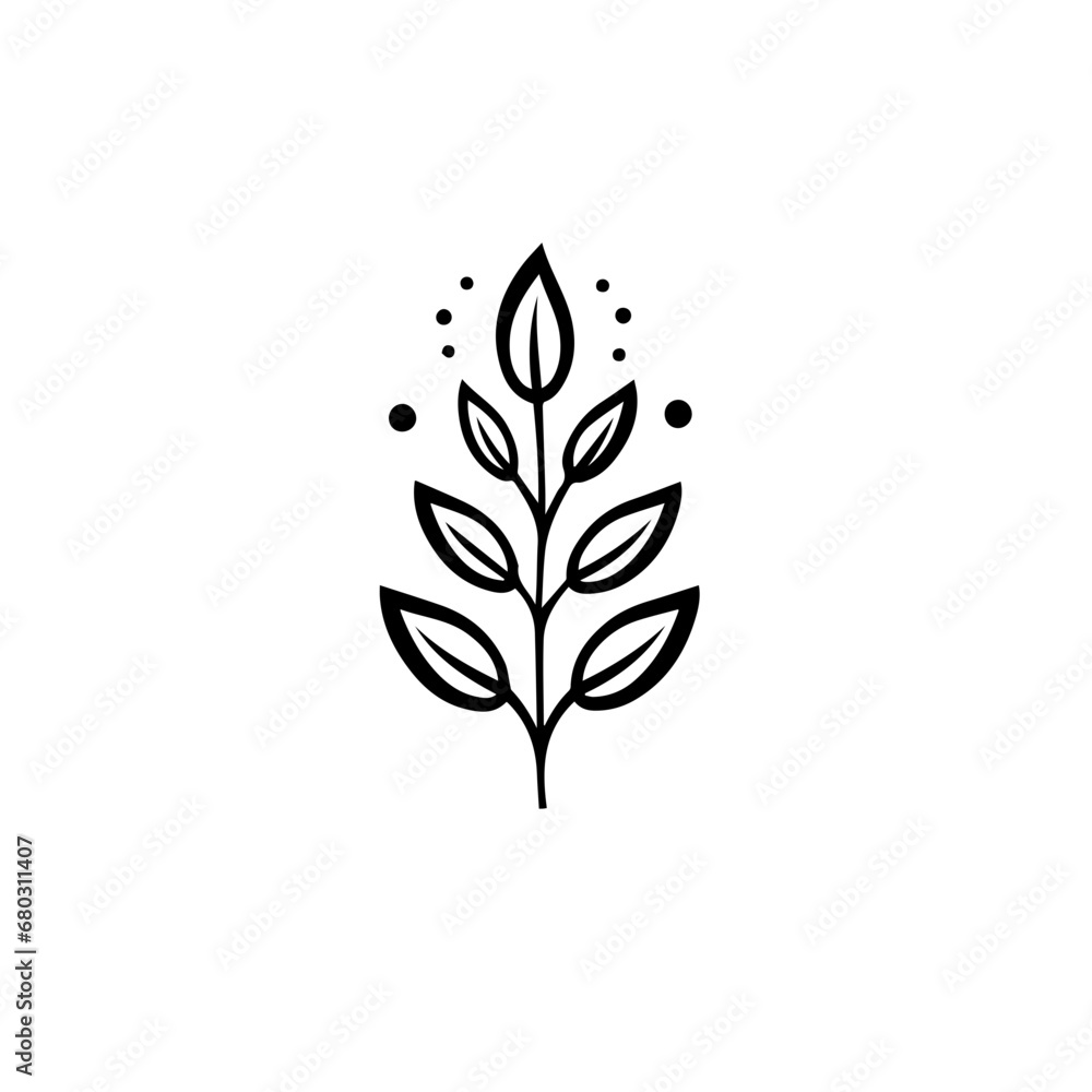 Boho Chic Flower Vector Illustration Boho Chic Flower Vector Illustration