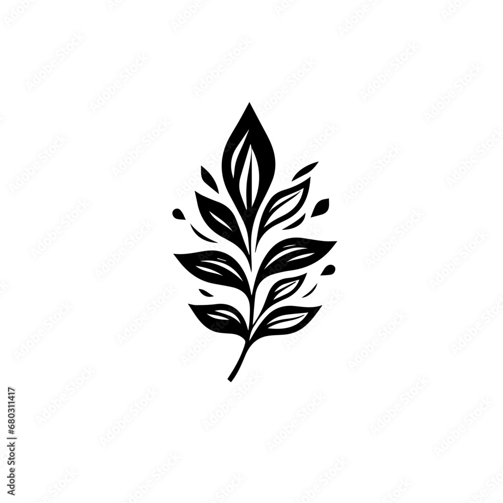 Boho Chic Flower Vector Illustration