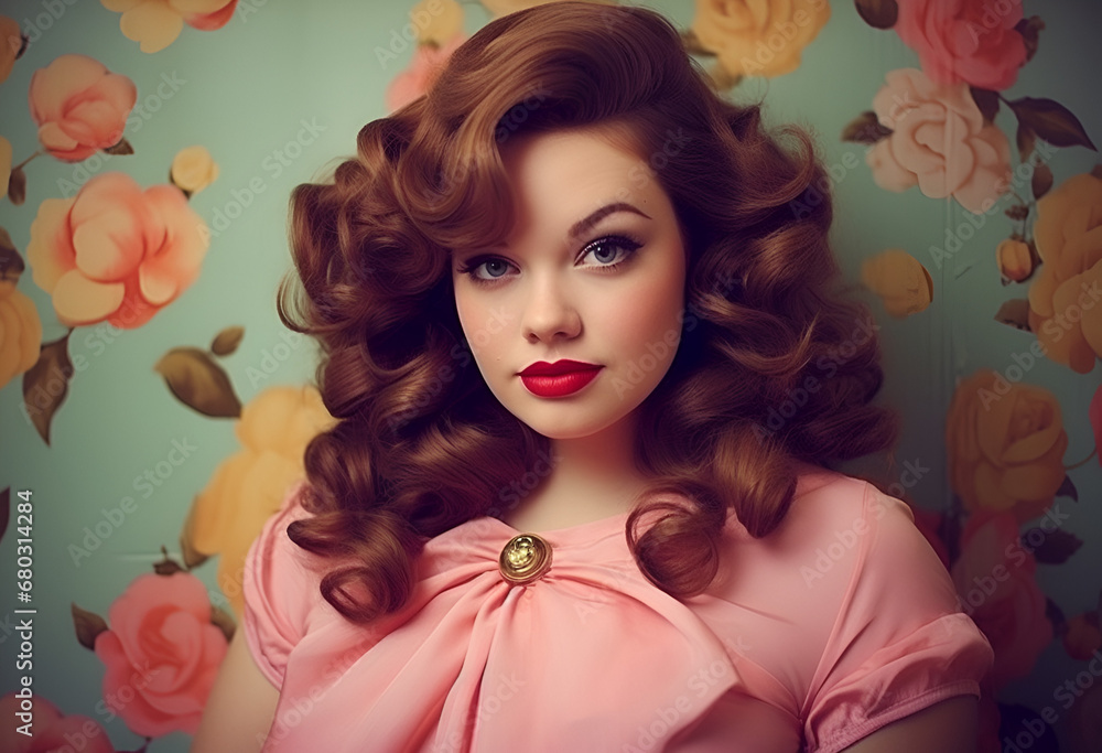 Young beautiful plus size model girl Young beautiful plus size model girl