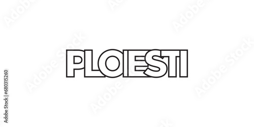 Photography Ploiesti in the Romania emblem