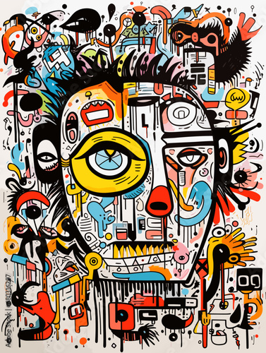 A Painting Of A Man_S Face - summer vacation