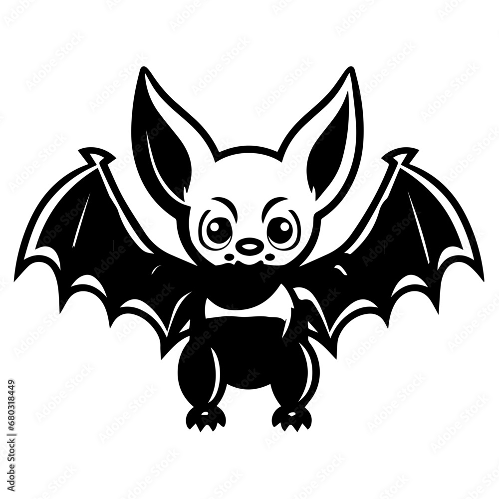 Mysterious Halloween Bat Vector Illustration Mysterious Halloween Bat Vector Illustration