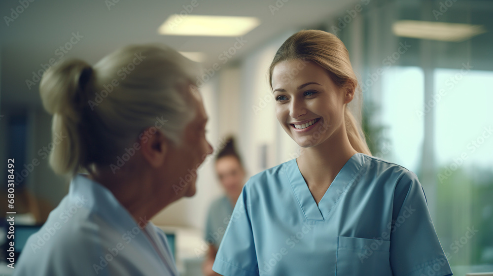 Fototapeta premium doctor and patient