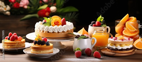 In the enchanting spring season, the bakery displayed an array of delectable treats such as mouthwatering mango desserts, savory snack rolls, and indulgent pastries, inviting customers to savor the