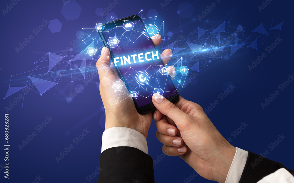 Hand using smartphone with technology concept Hand using smartphone with technology concept