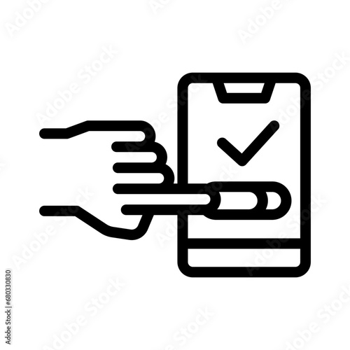 checkout line icon illustration vector graphic. Simple element illustration vector graphic, suitable for app, websites, and presentations isolated on white background