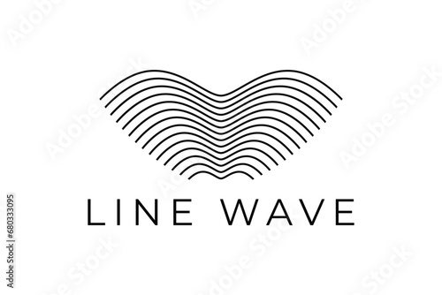 the waves lines that make up a flying bat