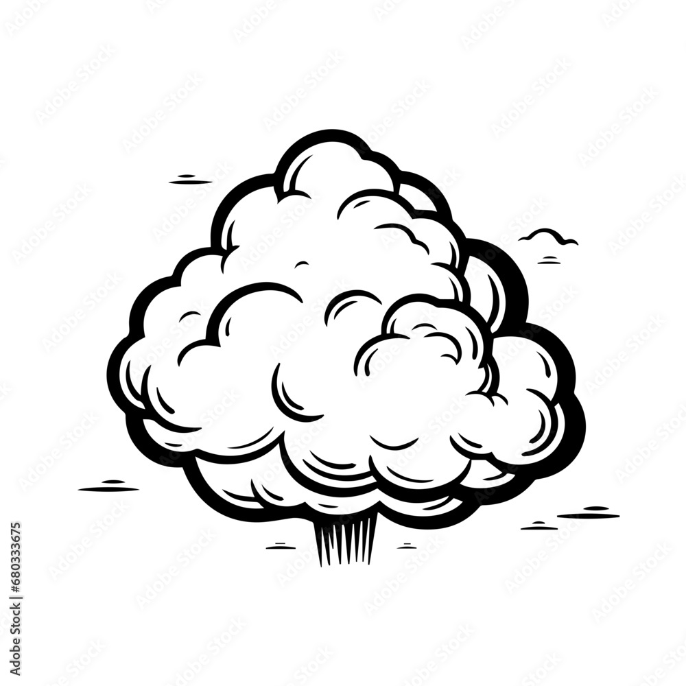 Dreamy Cloudscape Vector Illustratio Dreamy Cloudscape Vector Illustratio