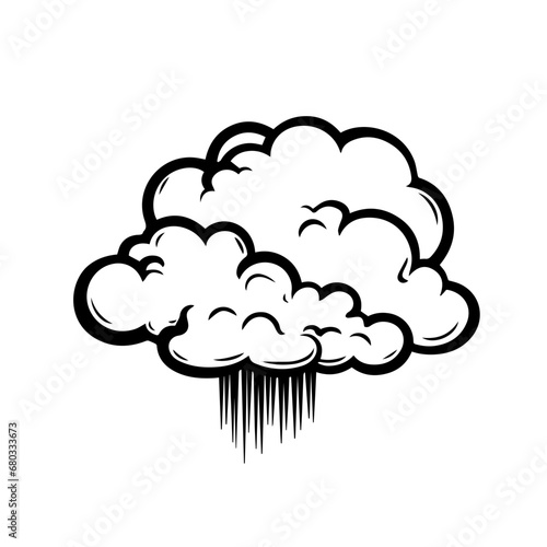 Dreamy Cloudscape Vector Illustratio