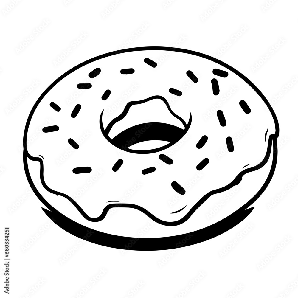 Irresistible Glazed Donut Vector Illustration Irresistible Glazed Donut Vector Illustration