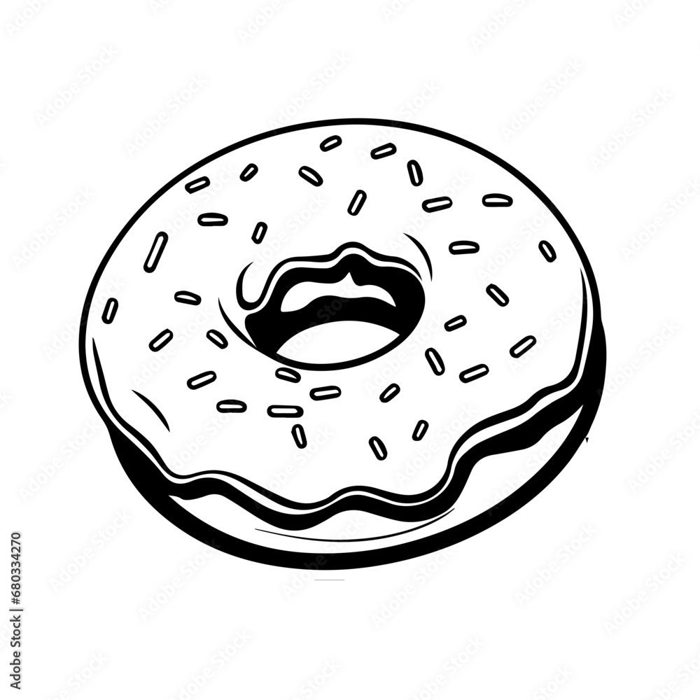 Irresistible Glazed Donut Vector Illustration Irresistible Glazed Donut Vector Illustration