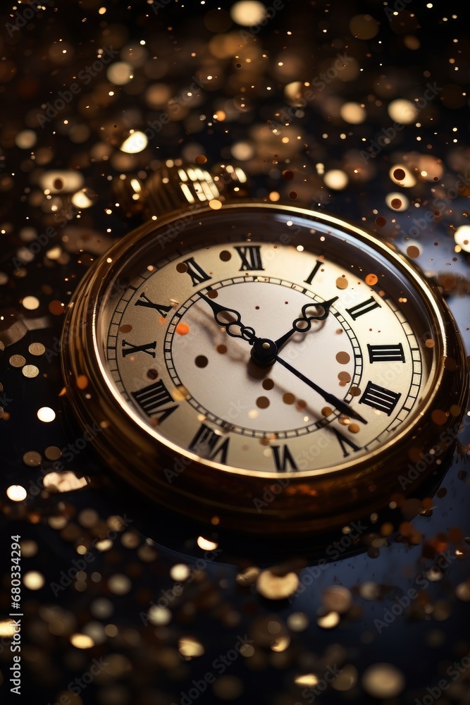 Macro photography inspired New Years Eve wallpaper AI generated illustration Macro photography inspired New Years Eve wallpaper AI generated illustration