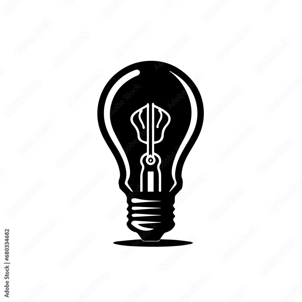 Illuminating Light Bulb Vector Illustration Illuminating Light Bulb Vector Illustration