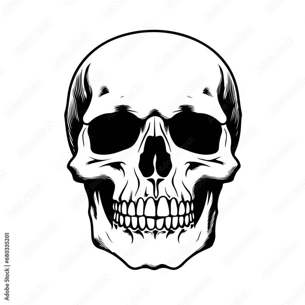 Intricate Skull Design Vector Illustration Intricate Skull Design Vector Illustration