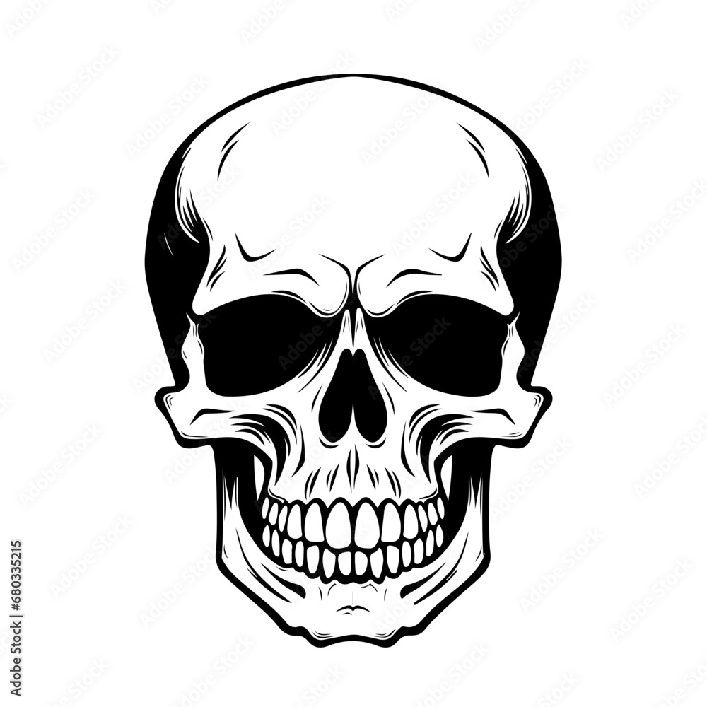 Intricate Skull Design Vector Illustration Intricate Skull Design Vector Illustration