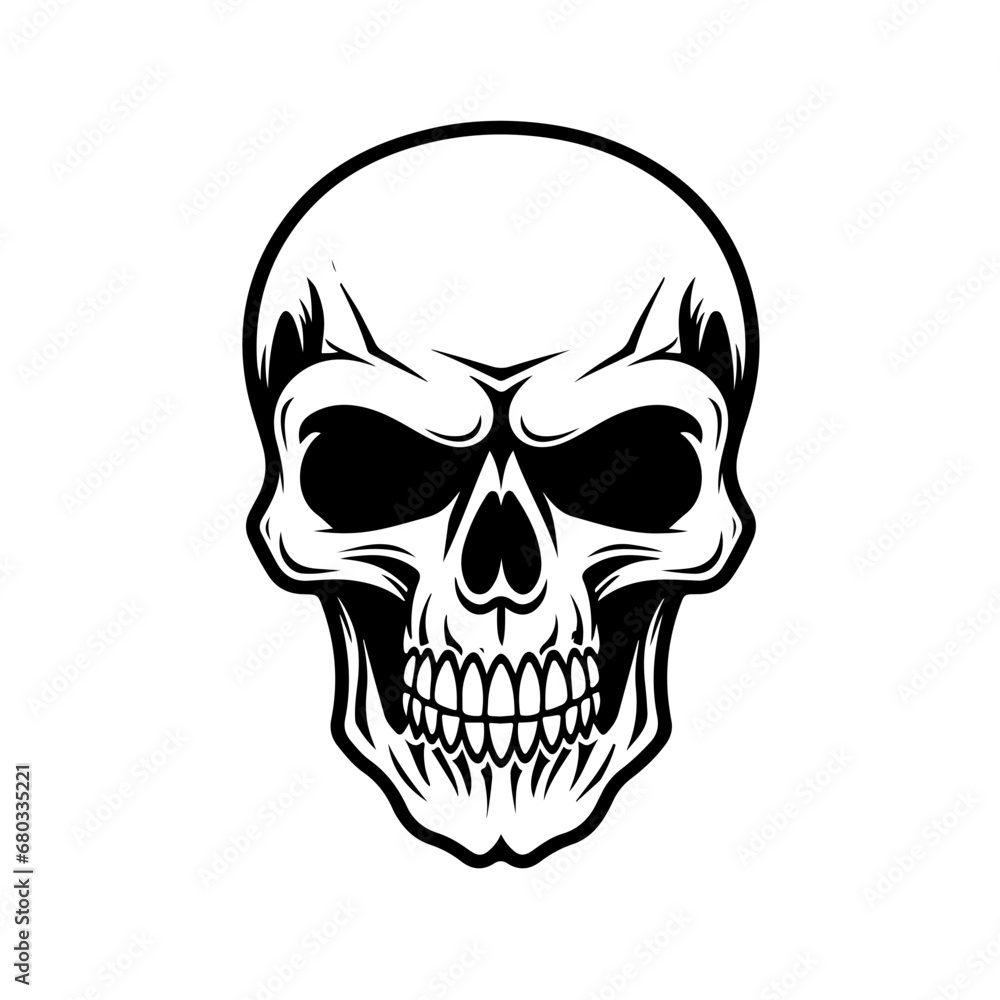 Intricate Skull Design Vector Illustration Intricate Skull Design Vector Illustration