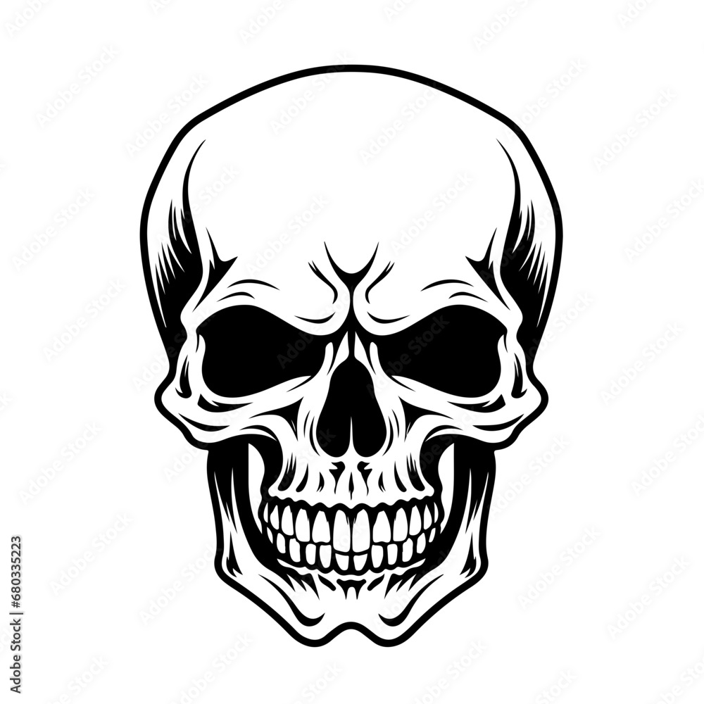 Intricate Skull Design Vector Illustration Intricate Skull Design Vector Illustration