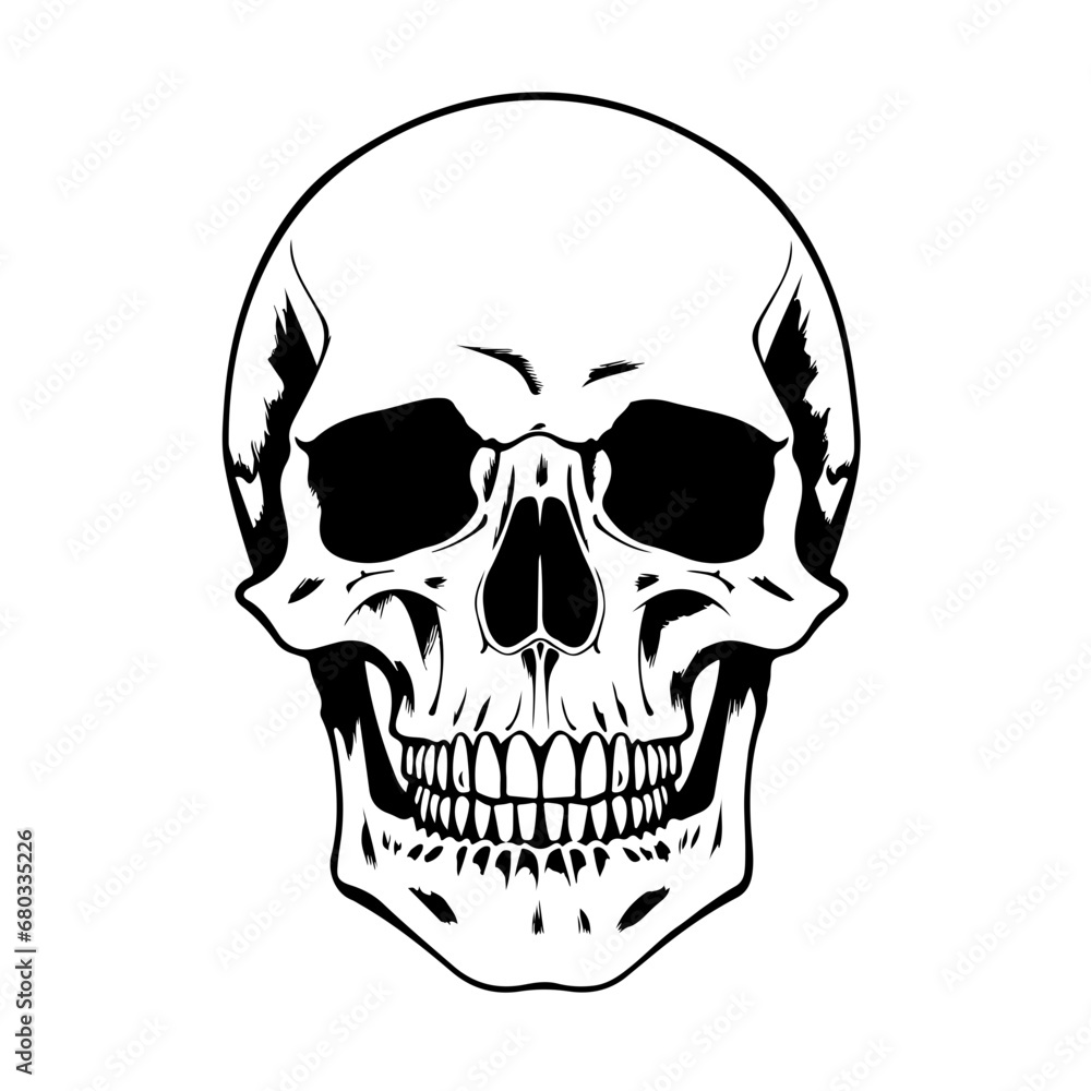 Intricate Skull Design Vector Illustration Intricate Skull Design Vector Illustration