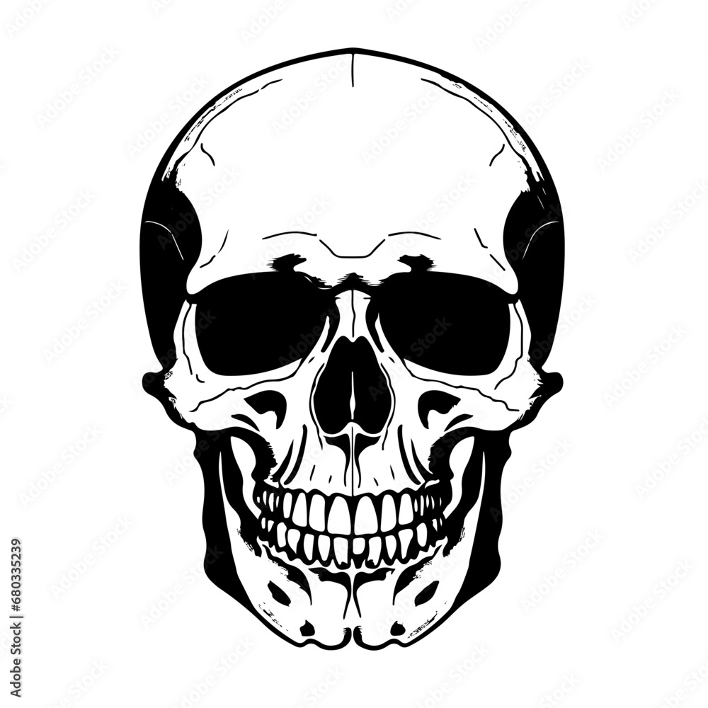 Intricate Skull Design Vector Illustration Intricate Skull Design Vector Illustration
