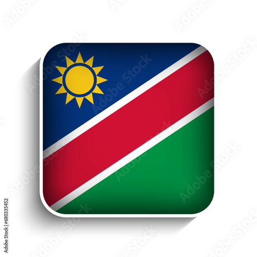 Free Download Vector Square Namibia Flag Icon - GFXLoad
