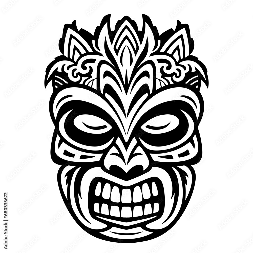 Exotic Tiki Mask Vector Illustration Exotic Tiki Mask Vector Illustration