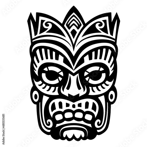 Exotic Tiki Mask Vector Illustration